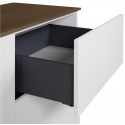 TemaHome Join sideboard i MDF og finér B180 cm - Mat hvid/Eg