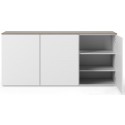 TemaHome Join sideboard i MDF og finér B180 cm - Mat hvid/Eg