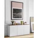 TemaHome Join sideboard i MDF og finér B180 cm - Mat hvid/Eg