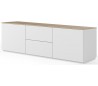 TemaHome Join Tvbord i MDF og finér B180 cm - Mat hvid/Eg