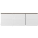 TemaHome Join Tvbord i MDF og finér B180 cm - Mat hvid/Eg