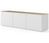 TemaHome Join Tvbord i MDF og finér B180 cm - Mat hvid/Eg