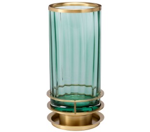 Havering Bordlampe i keramik og tekstil H73 cm 1 x E27 - Azur turkis/Grøn 2