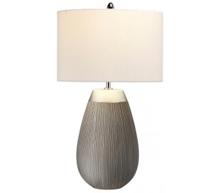 Havering Bordlampe i keramik og tekstil H73 cm 1 x E27 - Azur turkis/Grøn