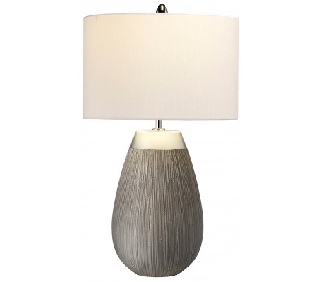 Havering Bordlampe i keramik og tekstil H73 cm 1 x E27 - Azur turkis/Grøn