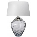 Samara Bordlampe i glas og tekstil H72 cm 1 x E27 + 1 x GU10 LED - Blomme/Taupe