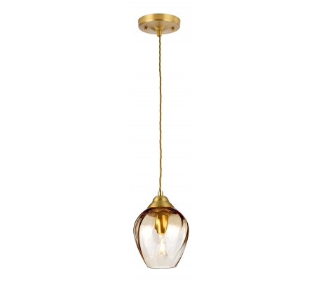Sola Loftlampe i glas og stål H36 - 221 cm 1 x E27 - Poleret nikkel/Klar