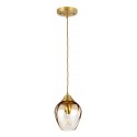 Sola Loftlampe i glas og stål H36 - 221 cm 1 x E27 - Poleret nikkel/Klar