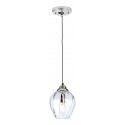 Tiber Loftlampe i glas og stål H34 - 219 cm 1 x E27 - Børstet messing/Rav