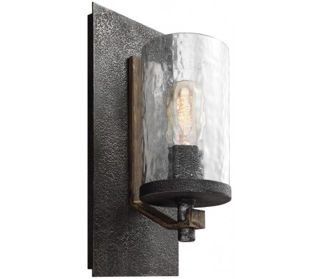 Taiko Væglampe i stål og tekstil H60,2 cm 2 x E14 - Antik bronze/Natur