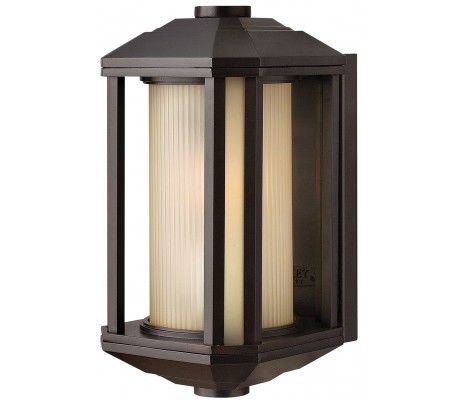 Castelle Væglampe i stål og glas H29,2 cm 1 x E27 - Sort/Hvid