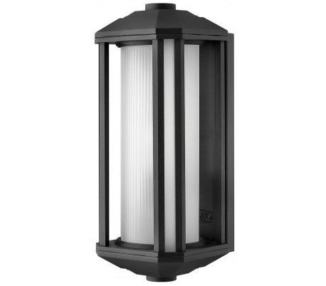 Castelle Væglampe i stål og glas H29,2 cm 1 x E27 - Sort/Hvid