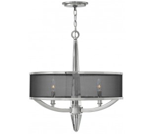 Ascher Væglampe i stål og glas H45 cm 2 x E14 - Poleret nikkel/Klar