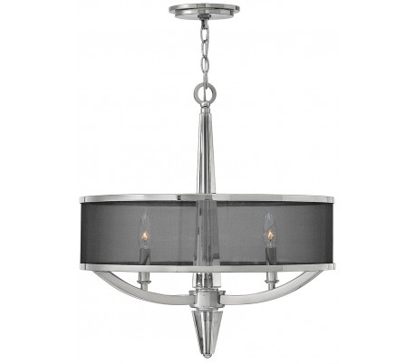 Ascher Væglampe i stål og glas H45 cm 2 x E14 - Poleret nikkel/Klar