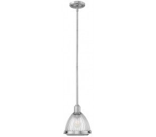 Vida Loftlampe i stål og glas Ø53,3 cm 9 x E14 - Børstet guld/Klar