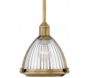 Elroy Loftlampe i stål og glas Ø24,8 cm 1 x E27 - Poleret nikkel/Klar rillet 2