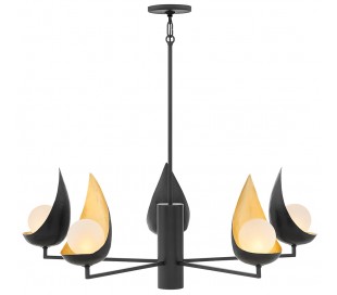 Ren Væglampe i stål og glas H25,4 cm 1 x G9 LED - Sort/Antik guld/Hvid