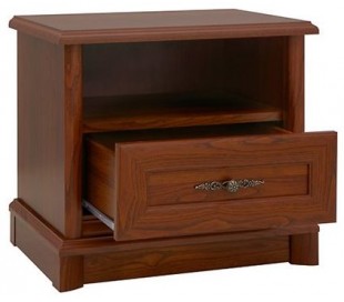 Natalia sengebord i MDF og finér H54 cm - Kirsebær 2