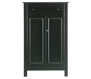 Kabinet i lakeret fyrretræ H150 x B93 x D40 cm - Betongrå