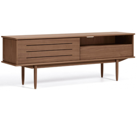 Marielle tvbord i mdf og askfinér B167 cm - Hvid/Natur