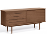 Carolin sideboard i valnøddetræ B180 cm - Valnød