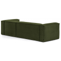 Blok højrevendt chaiselong sofa i velour ripcurl 300 x 174 cm - Grå