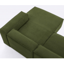 Blok højrevendt chaiselong sofa i velour ripcurl 300 x 174 cm - Grå