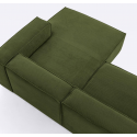 Blok højrevendt chaiselong sofa i velour ripcurl 330 x 174 cm - Grå