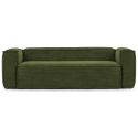 Blok 2-personers sofa i velour ripcurl B210 cm - Grå