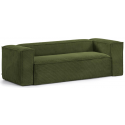Blok 2-personers sofa i velour ripcurl B210 cm - Grå