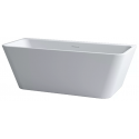 Adeon fritstående badekar 150 x 68 cm Senstone - Mat hvid