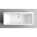 INBE væg badekar 170 x 75 cm Akryl - Hvid