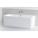 INBE væg badekar 170 x 75 cm Akryl - Hvid
