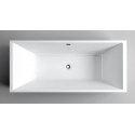 INBE fritstående badekar 150 x 73 cm Akryl - Hvid