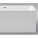INBE fritstående badekar 150 x 73 cm Akryl - Hvid