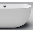 INBE fritstående badekar 180 x 80 cm Akryl - Hvid