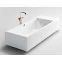 INBE fritstående badekar 178 x 80 cm Akryl - Hvid
