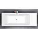 INBE fritstående badekar 178 x 80 cm Akryl - Hvid