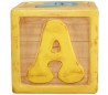 Legetøjsklods i fiberglas 55 x 55 x 55 cm - Antik gul