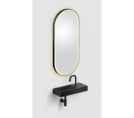 LOOK AT ME vægspejl med lys IP44 220 x 50 cm - Klar