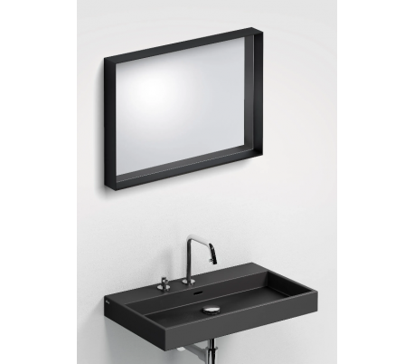 LOOK AT ME vægspejl 70 x 50 cm - Mat hvid