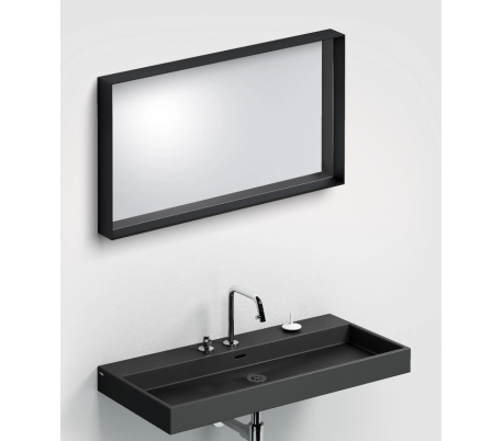 LOOK AT ME vægspejl 90 x 50 cm - Mat hvid