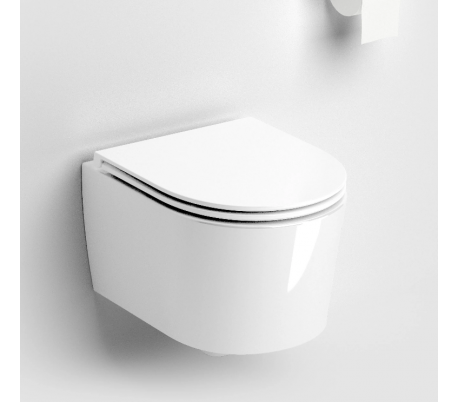 HAMMOCK Væghængt toilet D49 cm - Hvid højglans