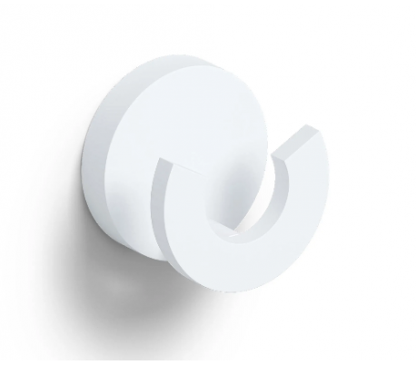 FLAT Kroge sæt af 2 Ø4,8 cm - Mat hvid