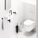 FLAT Toiletrulleholder B16,5 cm - Mat hvid