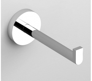 FLAT Toiletrulleholder D12,1 cm - Mat hvid