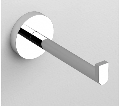 FLAT Toiletrulleholder D12,1 cm - Mat hvid