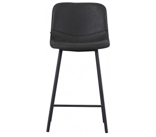 Mikky Barstol i velour H96 - 107 cm - Sort/Rosa 2