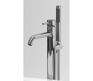 XO 13 Gulv armatur til badekar H89,65 cm - Børstet stål