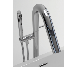 XO 13 Gulv armatur til badekar H89,65 cm - Krom 2